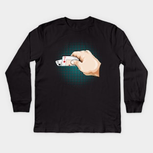 Bad Hand at Poker Kids Long Sleeve T-Shirt